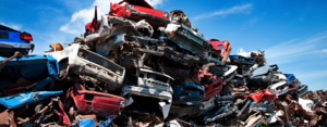 Cars waiting to be scrapped